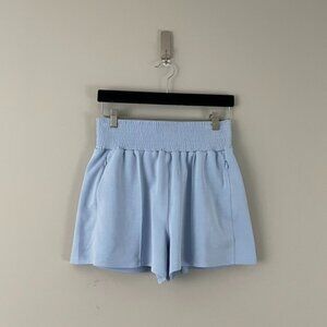 Sweaty Betty Blue Sand Wash Cloudweight Shorts Size Small